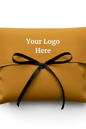 Bronze Accent Cotton Dust Bag Flap Pouch